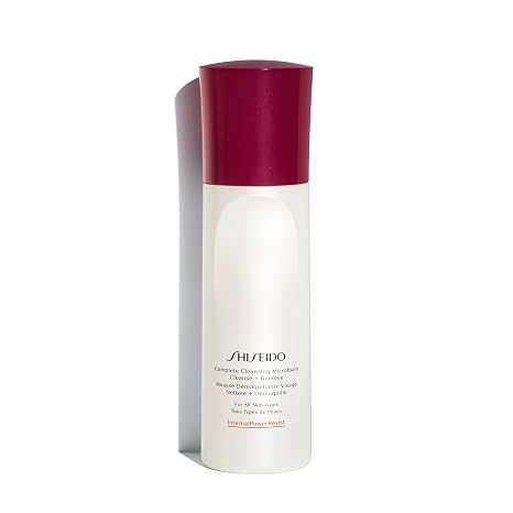 Shiseido Complete Cleansing Microfoam - 180 mL - Light, Oil-Free Foaming Cleanser for Smooth, Hydrated Skin - Softens & Removes Impurities