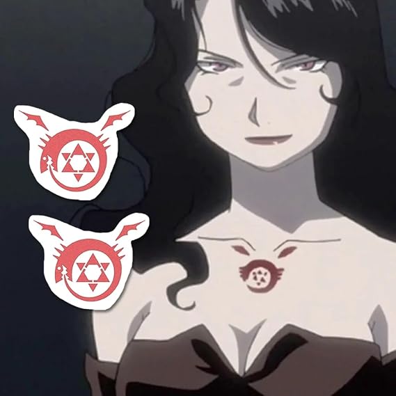 Homunculus Symbol Tattoo (Set of 2) - Anime Costume Tattoo/Lust Cosplay