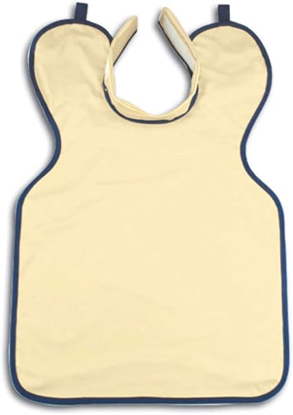 Dental Radiation X-Ray Lead Apron with Collar and Hanging Loops Lightweight Adult Assorted Colors (Beige)