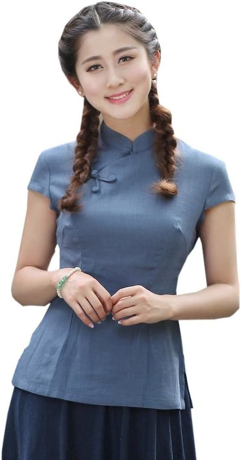 Shanghai Story Women's Linen Tang Suit Chinese Cheongsam Shirt Blouse Top 7 Style