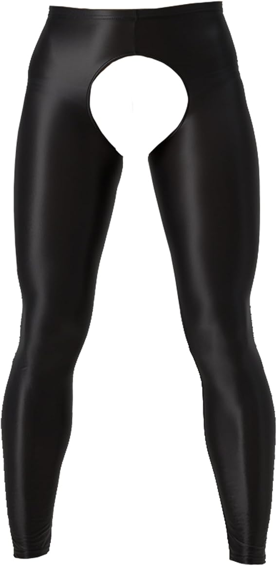 Men's Stretch Ice Silk Underwear Base Layer Legging Tights Mesh Long Johns Pants