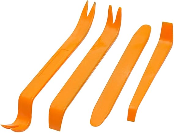 4PCS Auto Trim Removal Tool Set, Tool Kits for Car Radio Door Dashboard Installation, Car Upholstery Repair Kit/Fastener Remover/Pry Tools for Interior Trim Panel Door Window Audio Dashboard