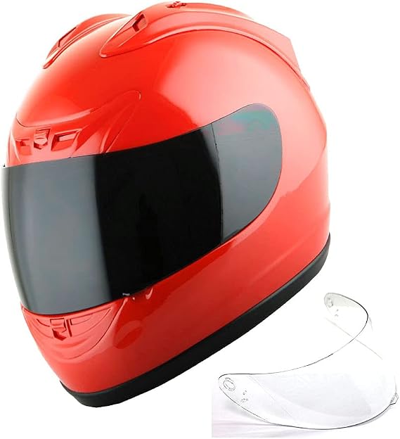 1Storm New Motorcycle Bike Full Face Helmet JH901 + One Extra Clear Shield: JH901