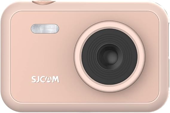 SJCAM FunCam Camera and Camera for Kids 1080p 12MP 2' HD Screen Frames and Funny Filters Snake and Tetris Games Auto Shutdown Timer Accelerated Shooting Pink