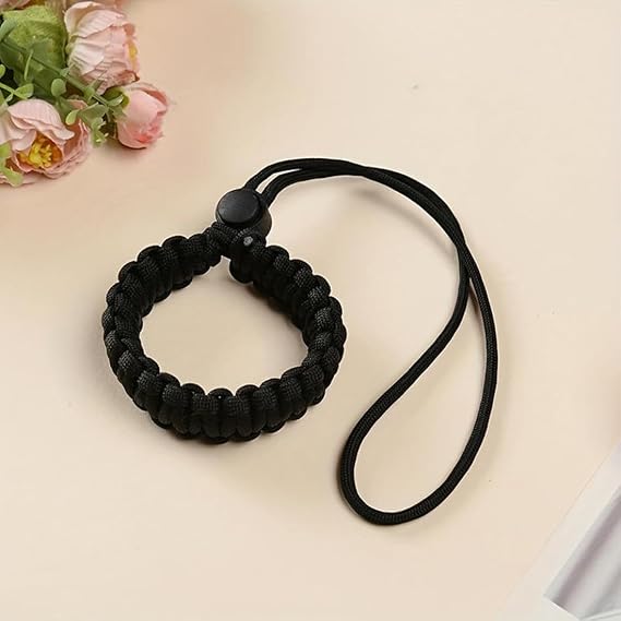 1Pc Adjustable Hands-Free Wrist Strap,Multi-Purpose Security Strap for Retractable Dog Leashes, Camera & Tools(Black)