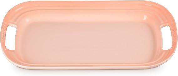 Le Creuset Stoneware Serving Platter, 14 in., Peche
