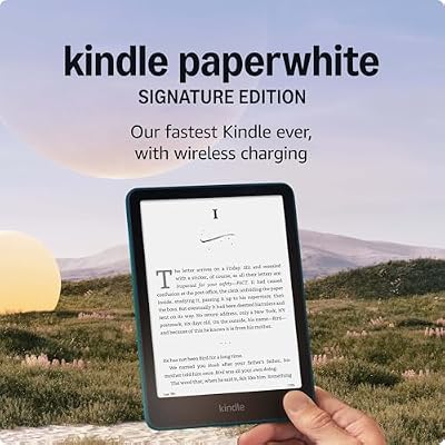 Amazon Kindle Paperwhite Bundle: Includes, Amazon Kindle Paperwhite Signature Edition 32GB | Jade & Clear Back Case | Jade