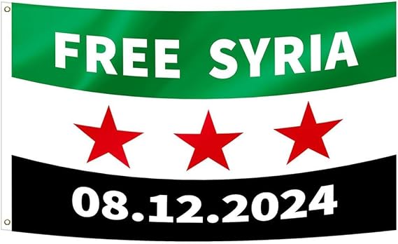 Free Syrian Army Flag Syrian Three Star Flag Banner Hanging Home Decoration Flags Army of Syria Banner with Two Metal Grommets