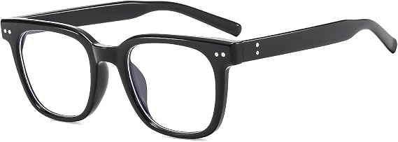 LJCZKA Blue Light Blocking Glasses for Women Men, Square Blue Blockers Eyeglasses Computer Gaming TV Anti Eyestrain Eyewear