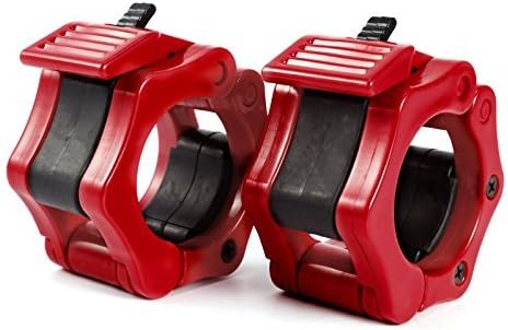 TnP Accessories Olympic Barbell Clips, 2 Inch Ultimate Locking Weight Clips, 2" Olympic Size Weight Clamps Lock Jaw - Quick Release Collar for Weight Lifting, Olympic Lifts and Strength Training