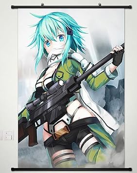 Sword Art Online Wall Scroll Poster Fabric Painting For Anime Asada shino 226 L