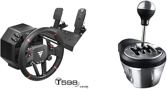 Thrustmaster T598 日本仕様Direct Axial Drive ステアリングコントローラー+ TH8A シフター セット PS5/PS4/PC対応 国内正規品