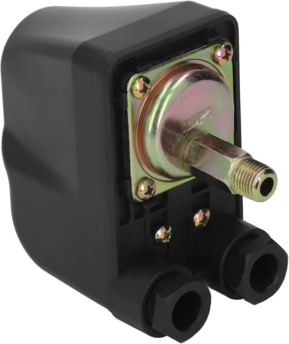 Pressure Switch Water Pump 230 V Adjustable Pressure Switch Domestic Waterworks 1.0-6.0 Bar IP44 Automatic Pressure Regulator for Water Pump as Domestic Waterworks Replacement Parts for Garden Pump & Deep Well Pump
