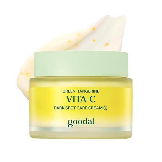 GOODAL Green Tangerine Vitamin C Cream [Advanced Ver.] Vitamin C Cream with 5% Niacinamide | Fades Dark Spots, Boosts Radiance & Hydrates | Korean Skincare 1.69oz / 50ml