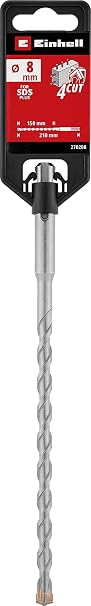Orijinal Einhell SDS Plus Darbeli Matkap Ucu 8 mm – 4 Ağızlı (210 mm, karbür uç, beton ve donatılı beton için) - 49270208