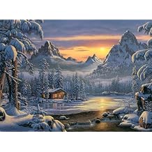 Buffalo Games - Kim Norlien - Evening on Mountain Lake - 1000 Piece Jigsaw Puzzle for Adults Challenging Puzzle Perfect for Game Nights - Finished Puzzle Size is 26.75 x 19.75