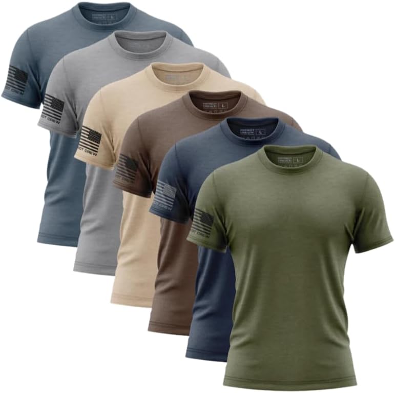 Patriot Crew Earth Tones Flag T-Shirt 6 Pack