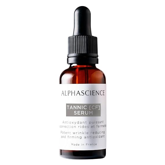 ALPHASCIENCE Tannic [CF] Serum - Pure Vitamin C & Tannic Acid - Revitalizing & Radiance-Boosting - Antioxidant Protection & Correction - Dermatologically-tested - Made in France - 30 ml / 1 fl. oz.