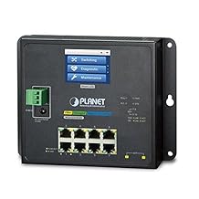 WGS-5225-8T2SV Industrial L2+ 8-Port 10/100/1000T + 2-Port 100/1000X SFP Wall-Mount Managed Switch with LCD Touch Screen
