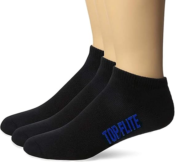 Top Flite Men's Sport Full Cushion Low Cut Socks 3 Pair Pack
