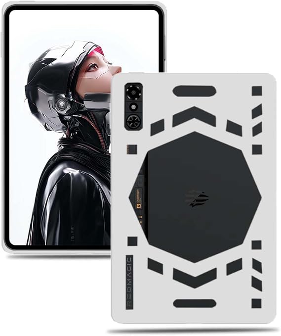 REDMAGIC Astra ゲーミングタブレット9インチ用ケース、NOUKAJU タブレット保護ケース、落下防止、傷防止、REDMAGIC Astra用保護カバーホワイト