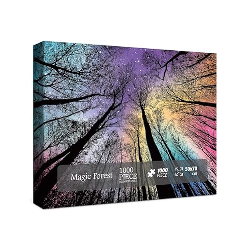 Hard Impossible Puzzles for Adults 1000 Piece, Challenging Difficult Puzzles for Adults, Colorful Gradient Jigsaw Puzzle for Adult