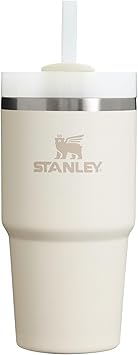 Stanley Quencher H2.0 Tumbler with Straw 20 oz | Twist On 3-Way Lid | Cupholder Compatible for Travel | Insulated Stainless Steel Cup | BPA-Free | Cream 2.0