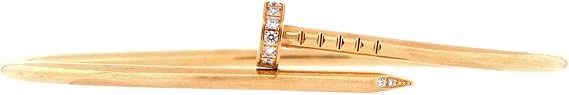 Pre-Loved Juste un Clou Bracelet 18K Yellow Gold with Diamonds Small, Yellow Gold