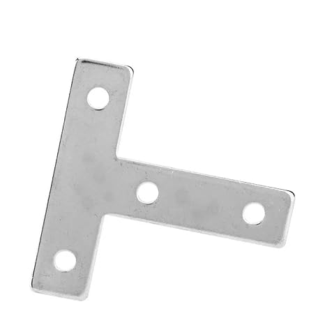 Aluminium Profiles Corner Bracket Carbon Steel Aluminum Extrusion Profile Plate Fasteners 2020 3030 L/T Type Connection(2020T)