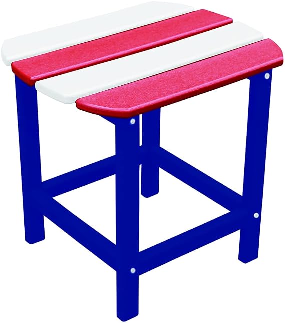 NewTechWood St Charles Patriot Plastic Outdoor Side Patio Table