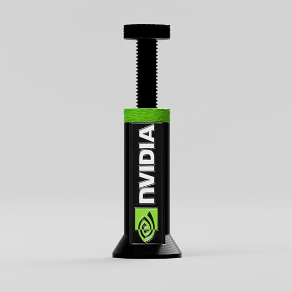 Nvidia Logolu Ayarlanabilir Ekran Kartı Tutucu - GPU Sarkma Önleyici Yükseklik Ayarlı Destek Aparatı (70mm - 125mm)