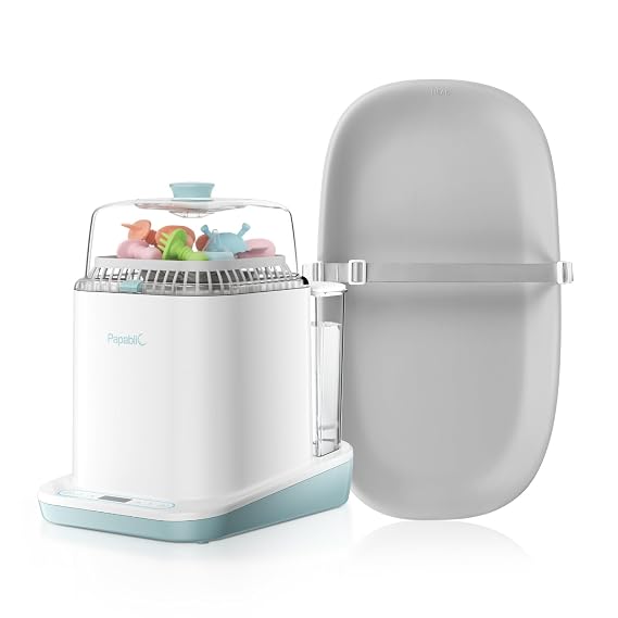 Papablic Baby Changing Pad Soft & Wipeable Diaper Changing Table Bundle with Papablic Bottle Washer Pro, Bottle Washer & Sterilizer & Dryer