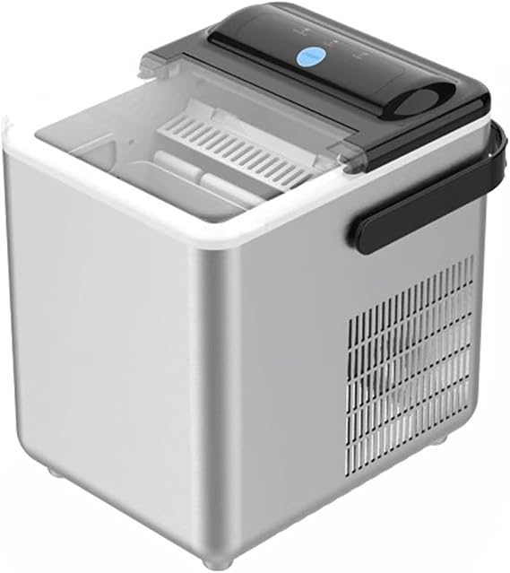 Easy to use Ice Maker Machine Countertop, 33Lbs/24H Auto Self-Cleaning, 9 pcs Ice Cube in 6-8 Mins, Portable Compact Ice Cube Maker, Perfect for Home/Kitchen/Office/Bar Perfect for Home