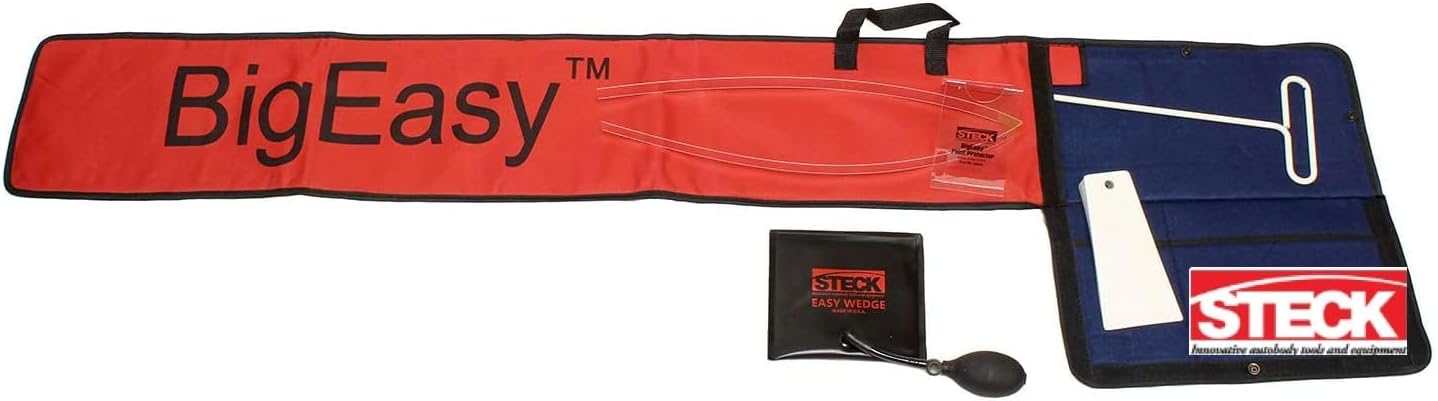 Steck Manufacturing - Big Easy Delux KIT 55 inch Long Reach Tools Cord [Size 4. 50 ft] Easy Wedge & Non-marring Wedge - Extension Full Set Steck Big Easy Non-MARRING Wedge