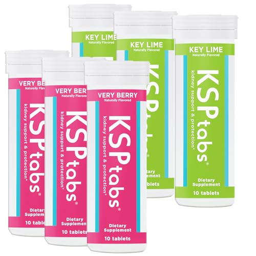 Berry & Lime All Natural Hydration & Kidney Health Supplement to Combat Calcium Oxalate Crystal Formation, Mixed Flavor-6 Pack
