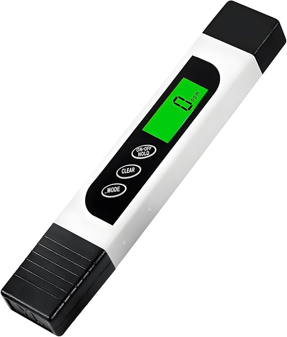 Water Quality Tester, 3 in 1 Digital Water TDS Meter, EC Meter & Temperature Meter with 0-9990 PPM, Ideal Water Test Meter for Aquariums, Pools, Drinking Water and Hydroponics (White)