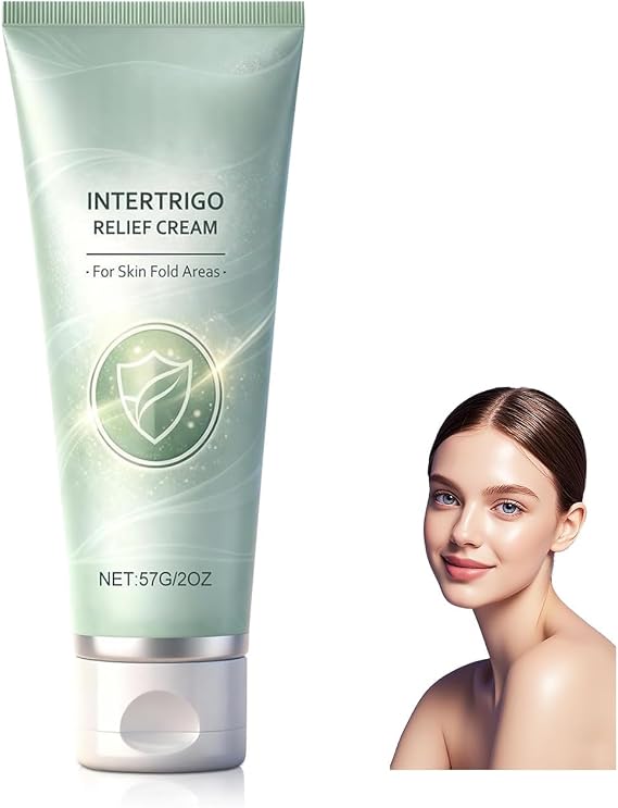 New Intertrigo Cream,Professional Intertrigo Relief Cream,Skin Fold Care & Chafing Support Creams,Helps Soothe Irritated Skin,Moisture & Friction Control,for Friction-Prone Areas 2 oz