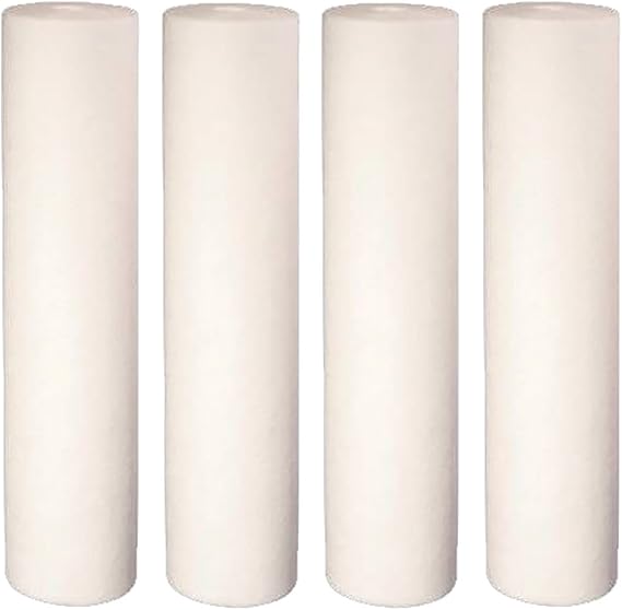 Bluonics 4.5" x 20" Sediment Water Filters (1 Micron) 4 Whole House