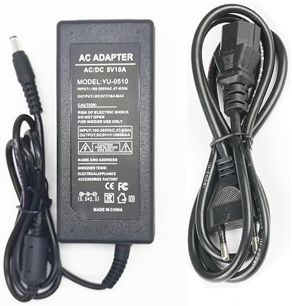5V 10A Netzteil Adapter 48W Schaltnetzteil Trafo für LED Streifen Lichterkette Kamera