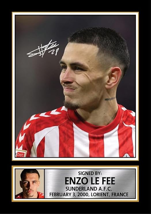Enzo Le Fee Signed Framed Photo – Football Memorabilia – Football Gift for Fans & Sports Enthusiasts, A1 HUGE Poster Print (840x594mm)