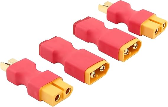 2pcs XT60 Female to Deans Male, 2pcs XT60 Male to Deans Connector Female