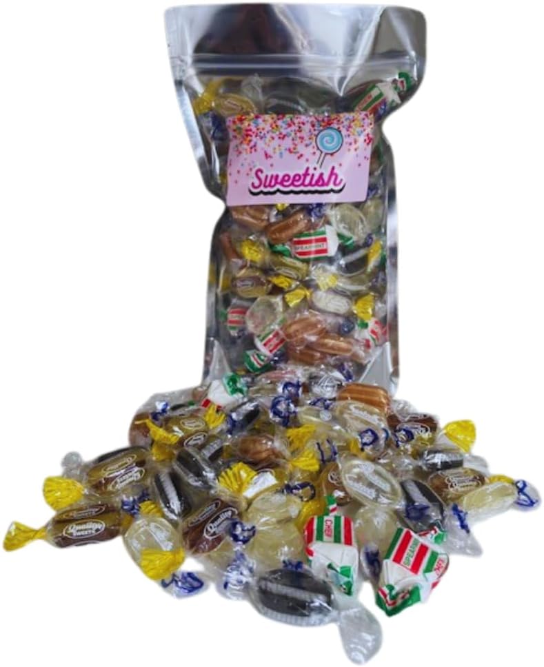 Assorted Classic Mints - Wrapped Mint Sweets Pick And Mix - 500g Bulk Pouch - 500G - Assorted Sweet Pick and Mix for Parties, Gifts, and Sharing By Sweetish