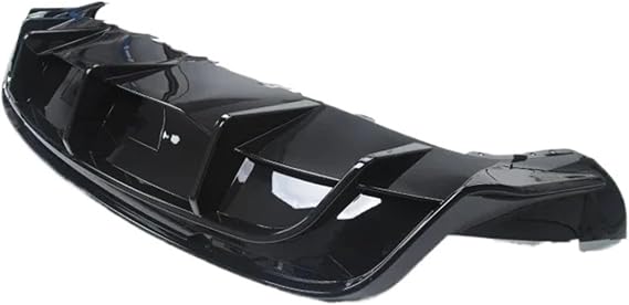 Car Rear Lower Bumper Wing Lip Diffuser For Gloss Black Carbon Fiber Printing Rear Lower Bumper Lip Aerodynamic Diffuser Spoiler For Tesla For Model Y 2020-2024(Gloss black)