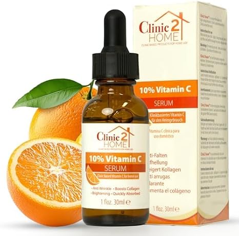 Vitamin C Serum for Face - Powerful 10% Vit C Serum for Dark Spots, Wrinkles & Fine Lines - Anti Aging, Collagen Boosting & Skin Brightening Pure Vitamin C Facial Serum Skin Care