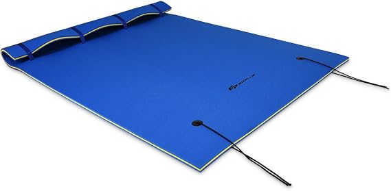 GLACER 9 x 6 feet Floating Water Mat, 3 Layer Tear-Resistant XPE Foam, Durable Floating Water Pad for Water Recreation and Relaxation, Floating Mat for Pools, Lakes or Beaches