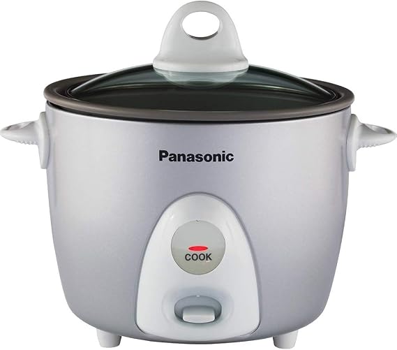 Panasonic Rice Cooker, Steamer & Multi-Cooker, 6-Cups (Cooked), 3-Cups (Uncooked), SR-G06FGL, Silver