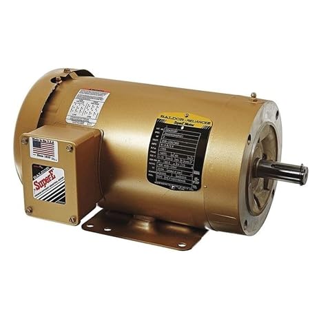 Baldor CEM3558T General Purpose AC Motor, 3 Phase, 145TC Frame, TEFC Enclosure, 2Hp Output, 1755rpm, 60Hz, 208-230/460V Voltage