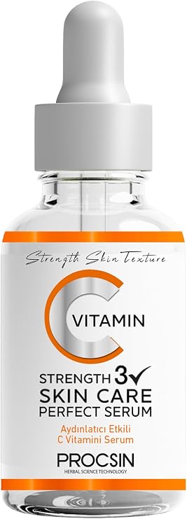 PROCSIN Vitamin C Serum, Brightening & Anti-Blemish, Skin Tone Synchronizer & Moisturizer, Antioxidant Protection & Revitalizing Care, 20 ML