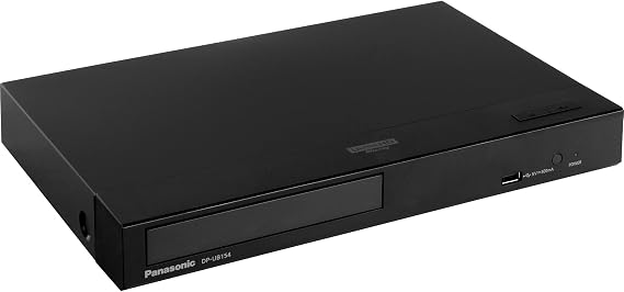Panasonic DP-UB154EG-K Ultra HD Blu-ray Player in Black (HDR10+, 4K Blu-ray Disc, 4K VoD, Dolby Atmos, HDMI, USB)