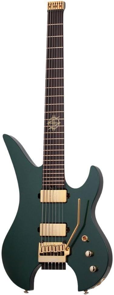 Schecter Synyster Gates Custom-7 TR Headless Signature Electric Guitar - Oak Green Metallic | Oak Green Metallic
